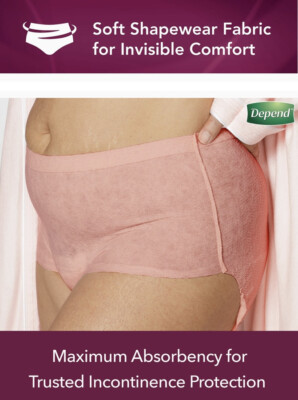 Underwear for Women - Maximum Absorbency - Small Depend Silhouette Incontinence 