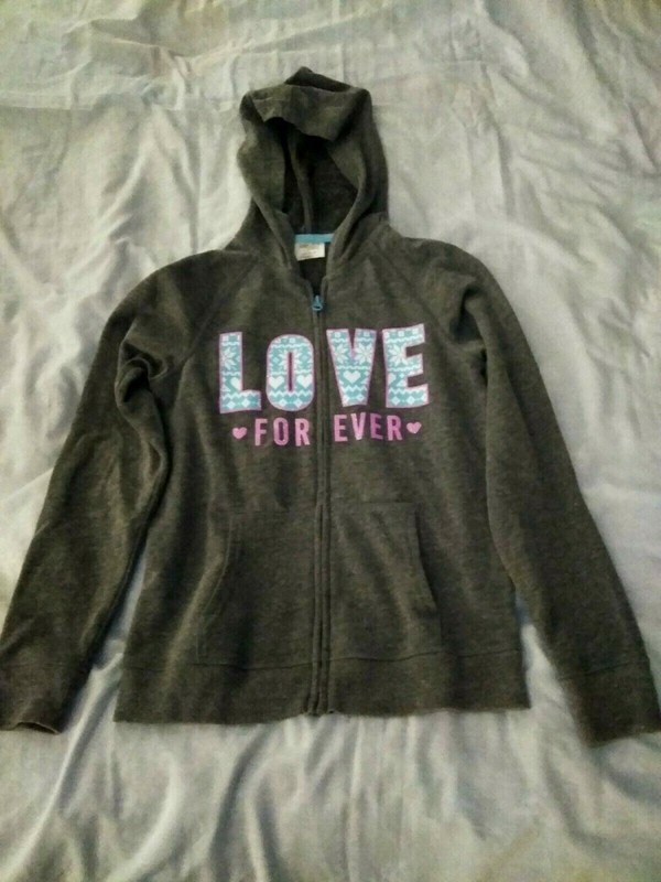 Danskin Now Athletic Jacket Girls Size L Color Gray