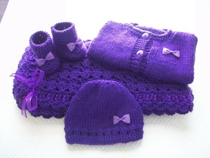 purple baby hat