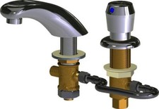 Chicago Faucet 404-VHZCW665ABCP Deck-Mounted Metering Faucet w/Adjustable Center