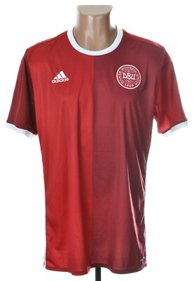 DÄNEMARK 2016/2017 HOME FOOTBALL SHIRT TRIKOT ADIDAS GRÖSSE L ERWACHSENE