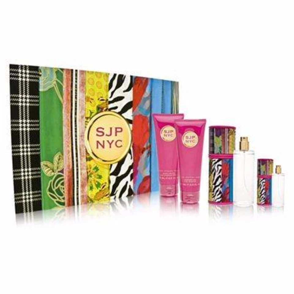 SJP Sarah Jessica Parker NYC 4 Piezas Eau de Toilette EDT SET DE REGALO para Mujer RARO Foto 2 de 4