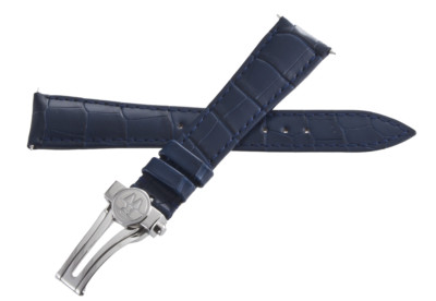 Raymond Weil Women's 18 x 14mm Blue Alligator Leather Band With Silver Buckle