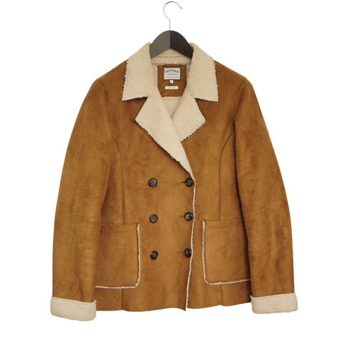 Veste Blazer En Daim Véritable Preston & York - Marron - Taille XL - Occasion TB