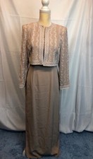 Montage for Mon Cheri Formal evening long Jacket dress Mother Of Bride Sz 6P WoW