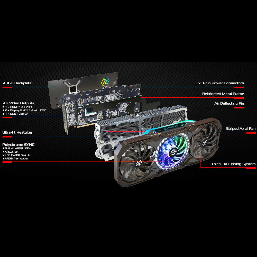 ASRock Graphic Board AMD Radeon RX 6800 XT Taichi X 16G OC
