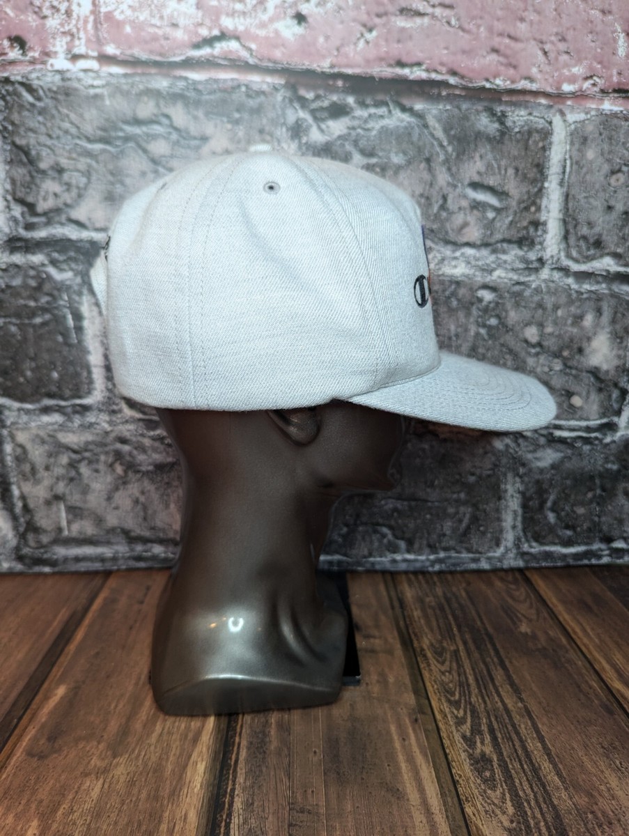 SUPREME Champion Hat 5-Panel Heather Grey Snap Back. | eBay