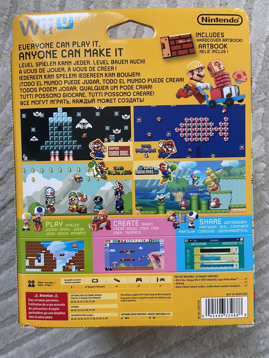 Super Mario Maker 3DS édition limitée + Amiibo mario Wii U