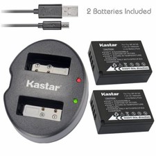 NP-W126 Battery  Dual USB Charger for Fujifilm X-A10 X-E1 X-E2 X-E2S X-T3 X-H1