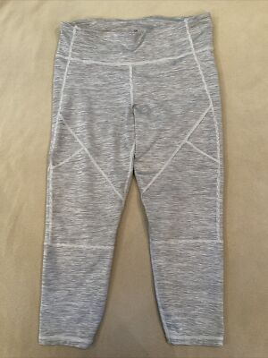 Gap fit crops Leggings large womens regular space dye grey