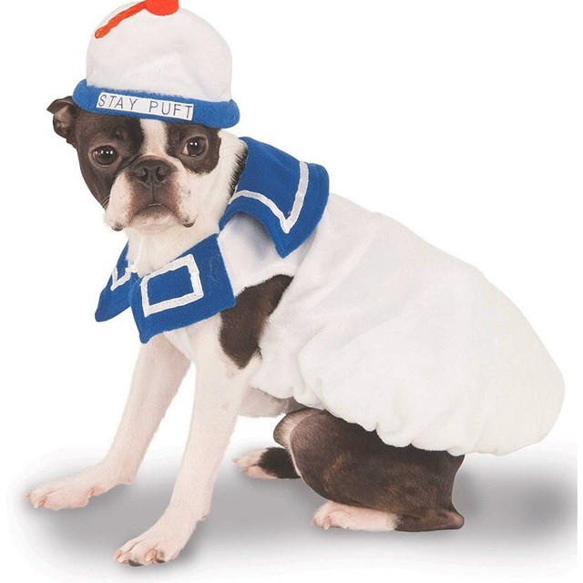 Stay Puft Marshmallow Man Ghostbusters Fancy Dress Halloween Pet Dog