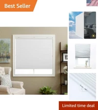 Cellular Shades Cordless Blackout Honeycomb Blinds Fabric Window Shades White...