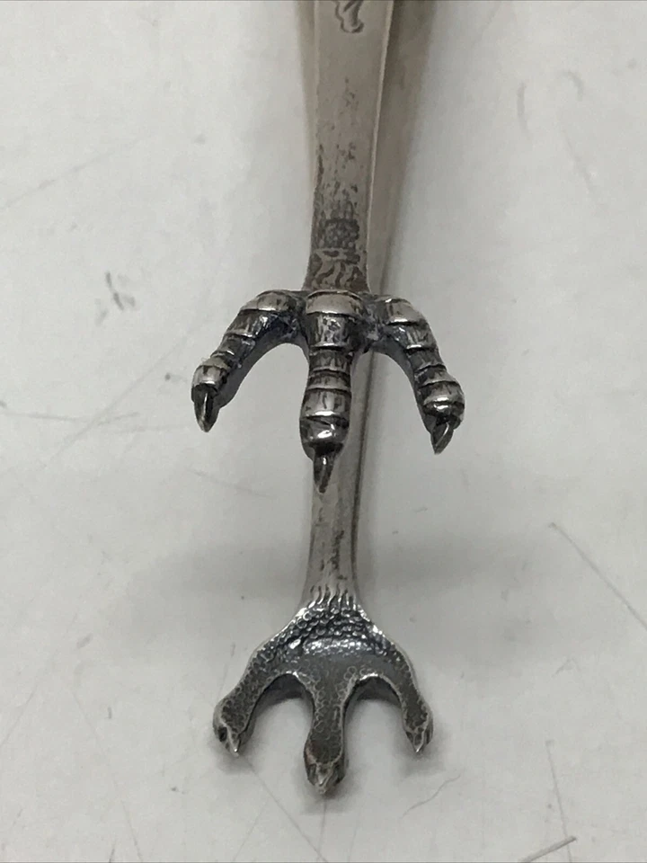 Pinzas antiguas S. KIRK & SON CO de plata esterlina con garra de pájaro mono A.P.T. 1896-1924 Foto 2 de 4