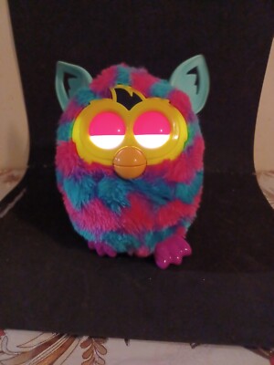 Furby - 2012 Hasbro - Boom Pink Purple Blue/ Teal Colors - Tested