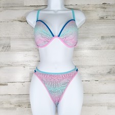 VICTORIA'S SECRET THE FABULOUS BIKINI TOP 34 DD THE STRAPPY CHEEKY SZ MEDIUM VGC