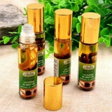 4x Green Herb Oil Thai Dizziness Relief Pain Headache Stuffy Nose