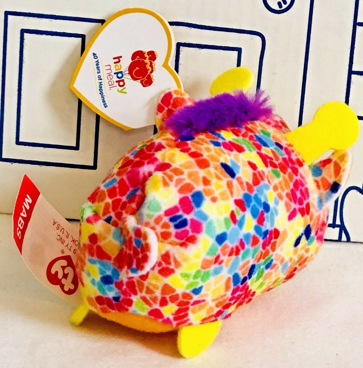 New McDONALDS TY TEENY TYs BEANIE BOOS Mabs Giraffe Plush Doll