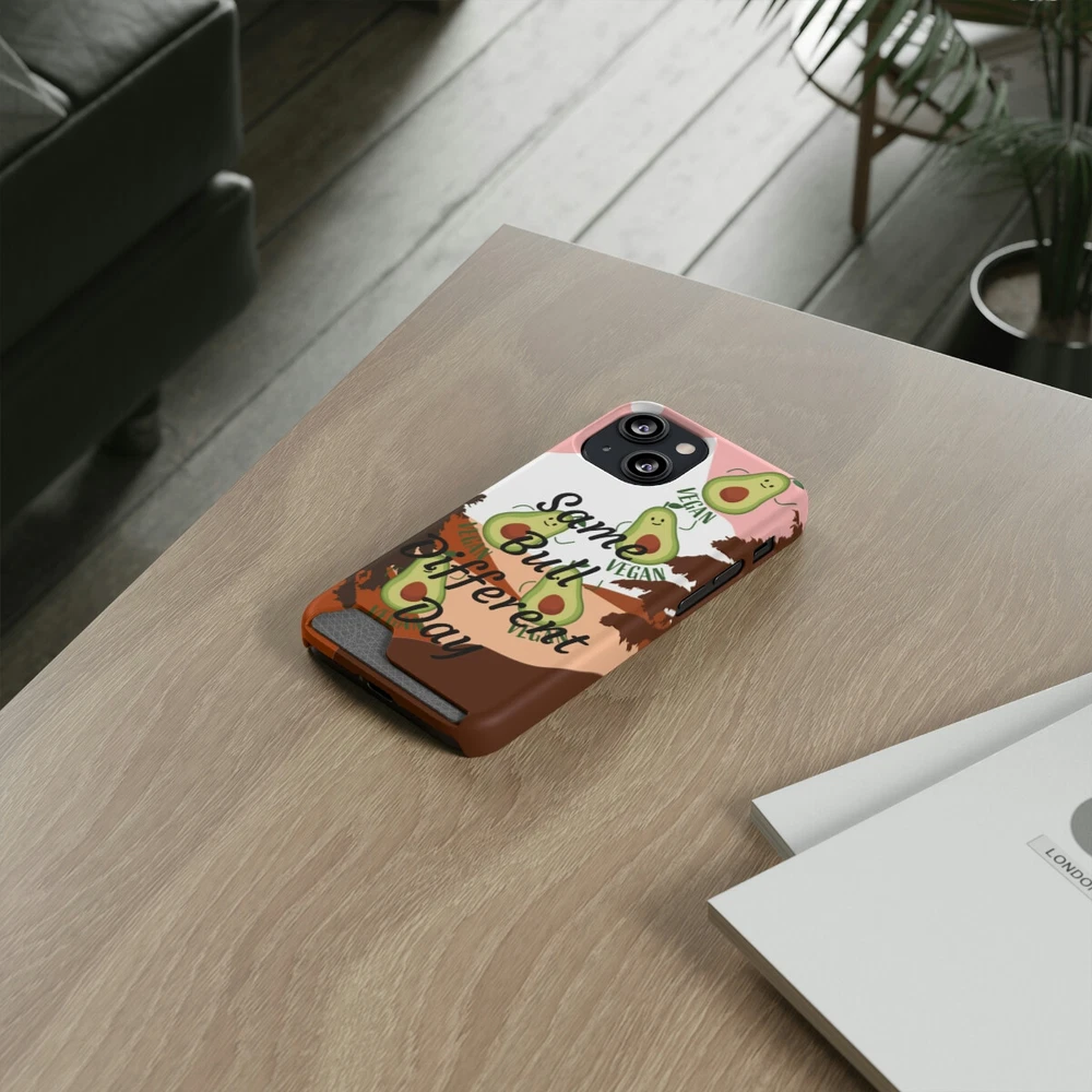 Slim Protective Phone Case with Built-in Card Holder  