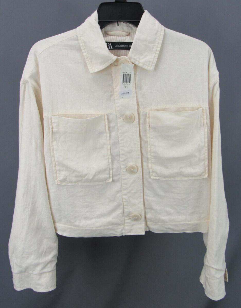 ZARA Cropped Jacket Size XS # 20A 821 NEW | eBay