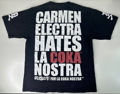 Dissizit Carmen Electra shirt size XL VINTAGE La Coka Nostra AA3