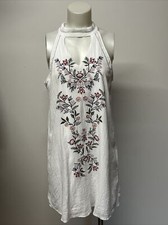 Honey Belle Swing dress Beautiful Size Medium White Summer Sexy Sun Dress