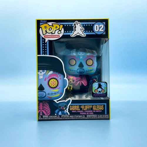 Blacklight Gabriel Fluffy Iglesias PoP - 2022 Funko fundays - Sugar Skull m1