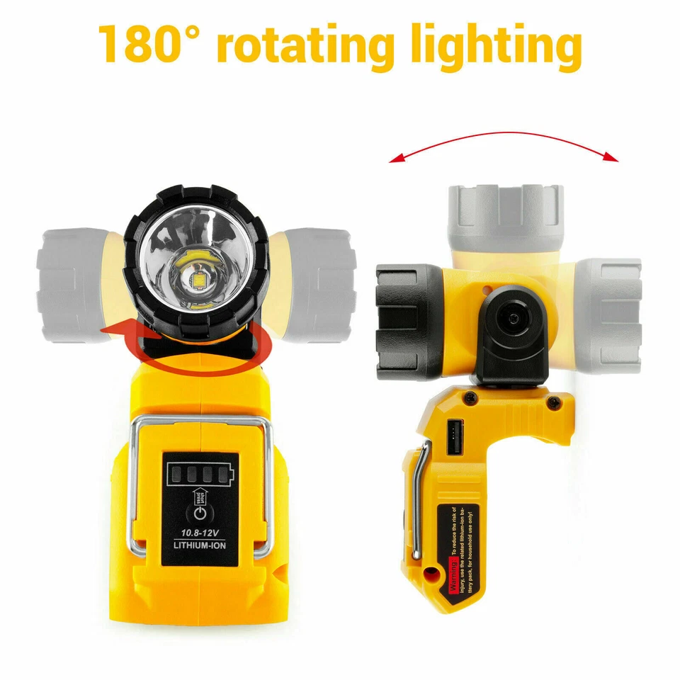 Handheld LED Work Light Flashlight DCL510 For DeWalt 12V MAX Li-Ion Battery - Image 2 of 4