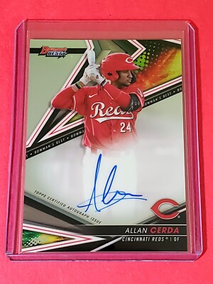Allan Cerda 2022 Bowman's Best Base On-Card Auto #B22-AC Cincinnati Reds