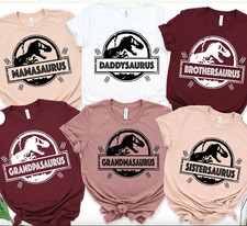 Dinosaur Family Shirts, Saurus, Family Matching Tee, Mamasaurus, Daddysaurus