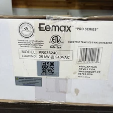 Eemax PRO36240 Tankless Hot Water Heater