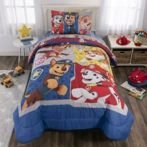 Paw Patrol Kids Bed Bag Set With Children Comforter Sheets Twin