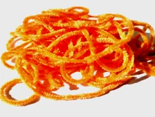 ULTRA CHENILLE - Orange - Fly Tying Jig Materials - Small/ Micro - Trout - NEW