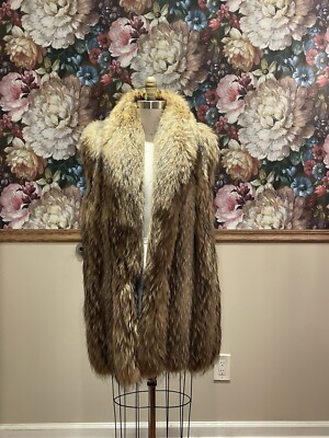 Fur Vest,  Vintage Raccoon And Tanuki