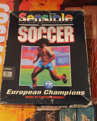 Sensible Soccer European Champions Commodore Amiga (2 Disks, Box) working 16-bit