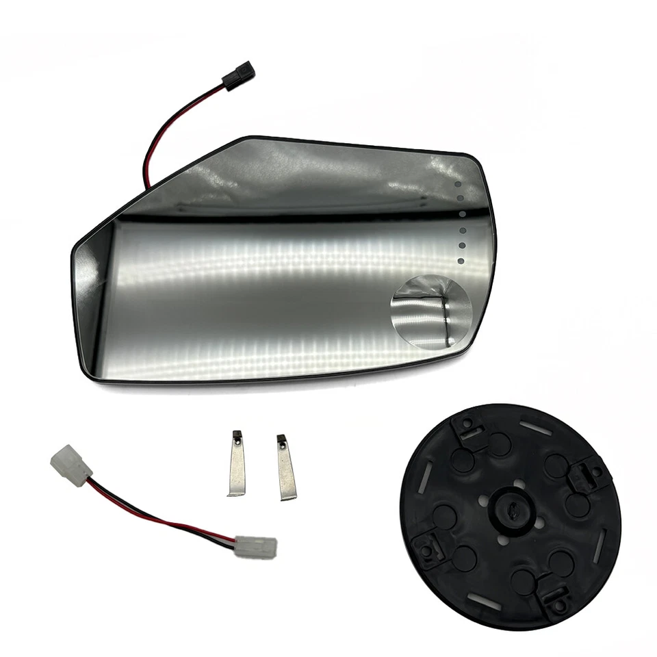 Nuevo espejo retrovisor térmico eléctrico del lado izquierdo del conductor de vidrio con señal para Silverado 2014-2016 Foto 3 de 4