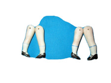 Lot Antique bisque doll legs /painted Germany