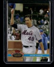 2021 Stadium Club Chrome #167b Ref 1991 Design Variation Jacob deGrom