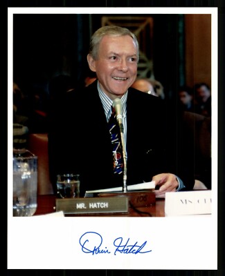 Orrin Hatch US Senator Utah Foto Original Signiert # BC G 32697
