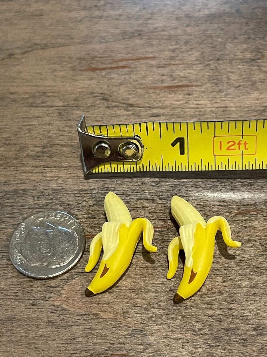 1:12 Scale x2 Bananas Fruit Miniature Dollhouse Mini Tiny Food Accessories