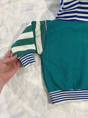 Spud Kids Vintage Retro Fleece Hoodie Jumper Green Size 0 Kids Baby - Picture 10 of 12