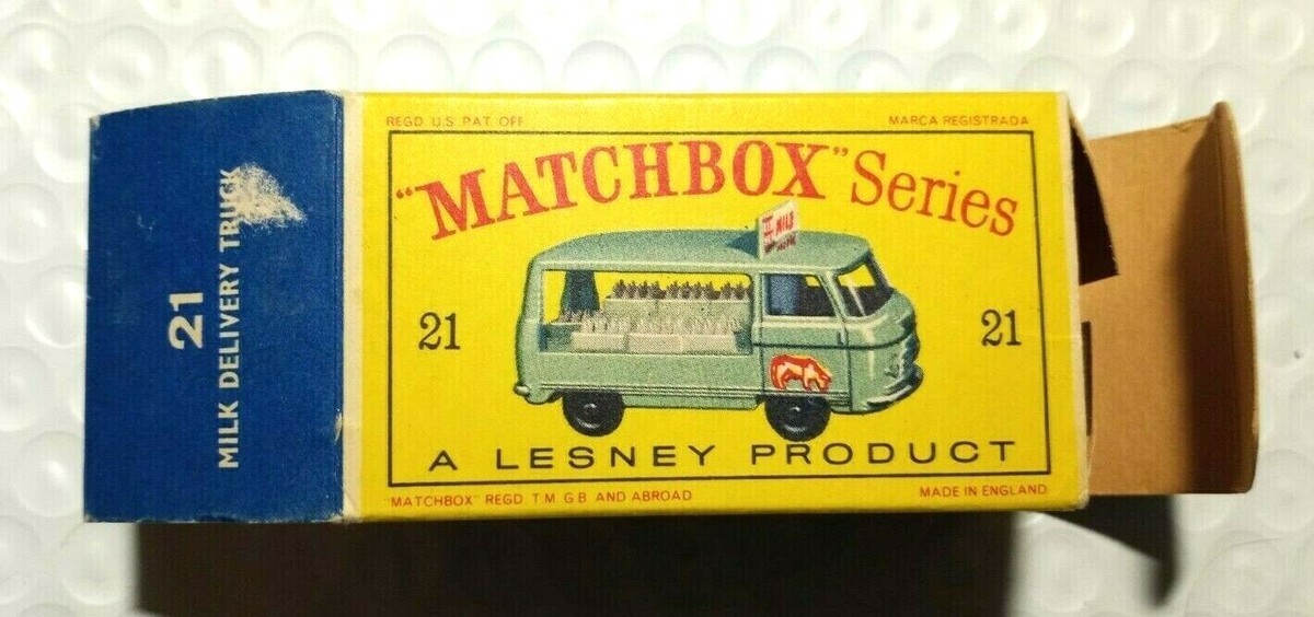 ミニカー MATCHBOX SERIES no21 MILK DELIVERY TRUCK Matchbox No. 21, Milk Delivery Truck with original box Near