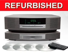 Refurbished Bose Wave Music System with Multi-CD Changer AWRCC1 Titanium Silver