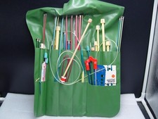 Assortment OF Knitting Needles Lot of 45 plus case Quality