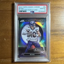 2024 Topps Cosmic Chrome Bo Nix Planetary Pursuit ERIS Rookie RC PSA 10 Broncos