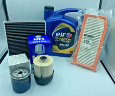 KIT TAGLIANDO DACIA DUSTER 1.5 DCI 109CV 110CV 4 FILTRI ORIGINALI 5 LT ELF 5W30