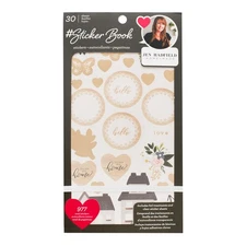 American Crafts Sticker Book 4.75"X8" 30/Pkg-Jen Hadfield W/Gold Foil