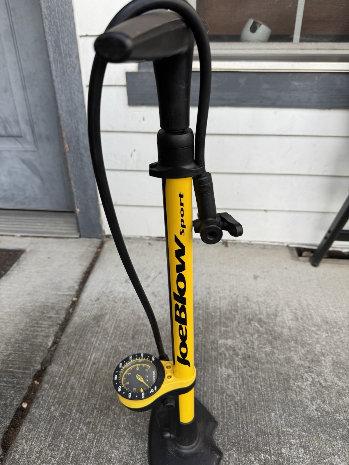 TopPeak JoeBlow SPORT Yellow & Black Bike Floor Pump