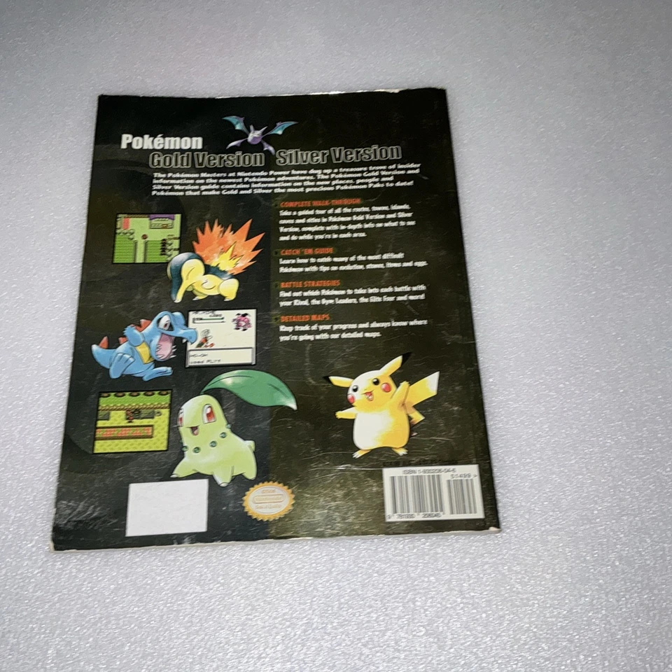 Pokemon Gold & Silver Version Nintendo Official Player's Guide vgc FOIL VARIANT - Image 2 of 4
