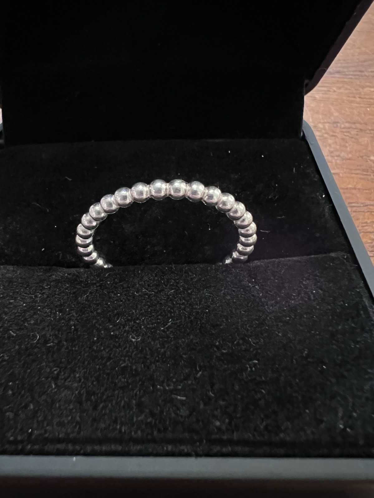 PANDORA 🔑 Retired  AUTHENTIC Beaded STACK Sterli… - image 1