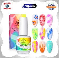 Blooming Gel, 15Ml Clear UV LED Blossom Gel Polish for Nail Art Design